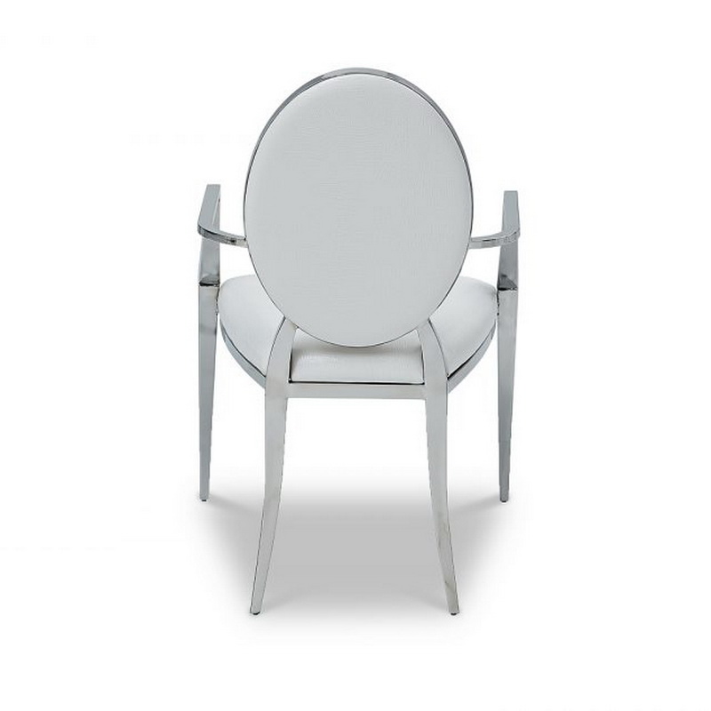 ESF Y110B стул с подлокотниками белый